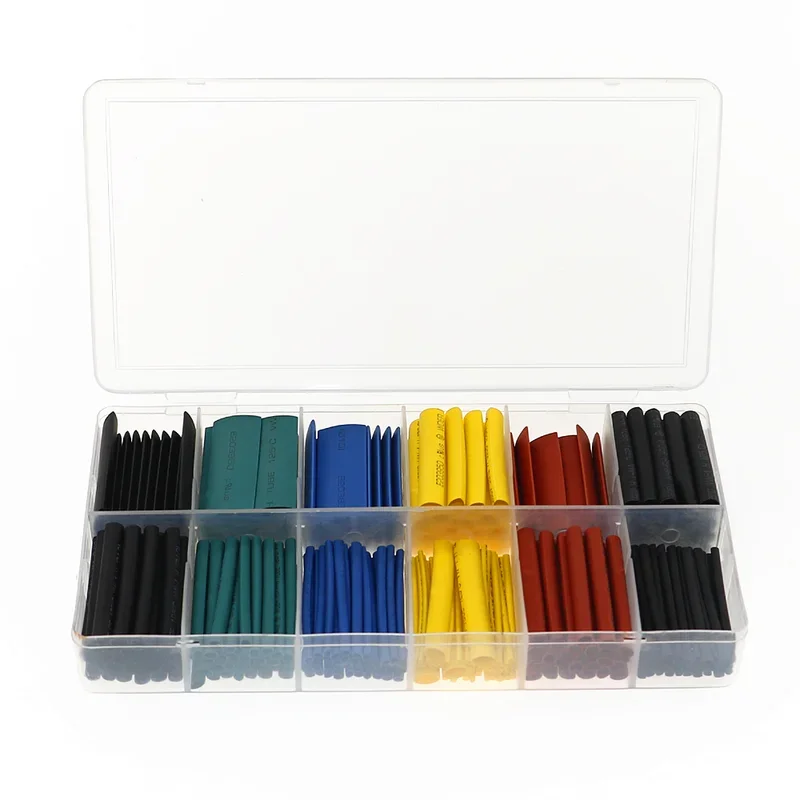 280pcs Heat Shrink Tubing Insulation Shrinkable Tube Assortment Electronic Polyolefin Wire Sleeve Kit