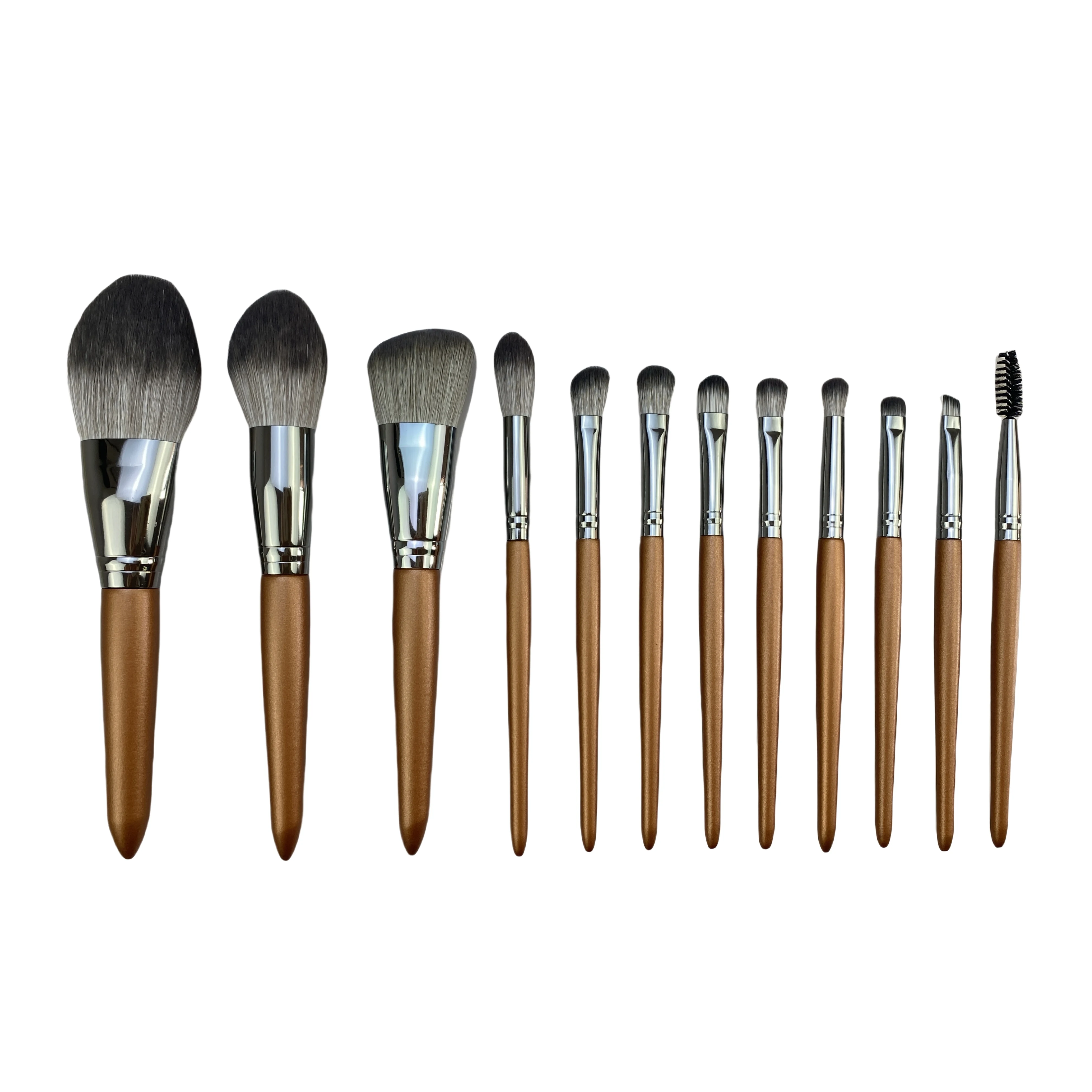 12pcs complete set of makeup brushes super soft loose powder brushes eyeshadow beauty tools free brush bag