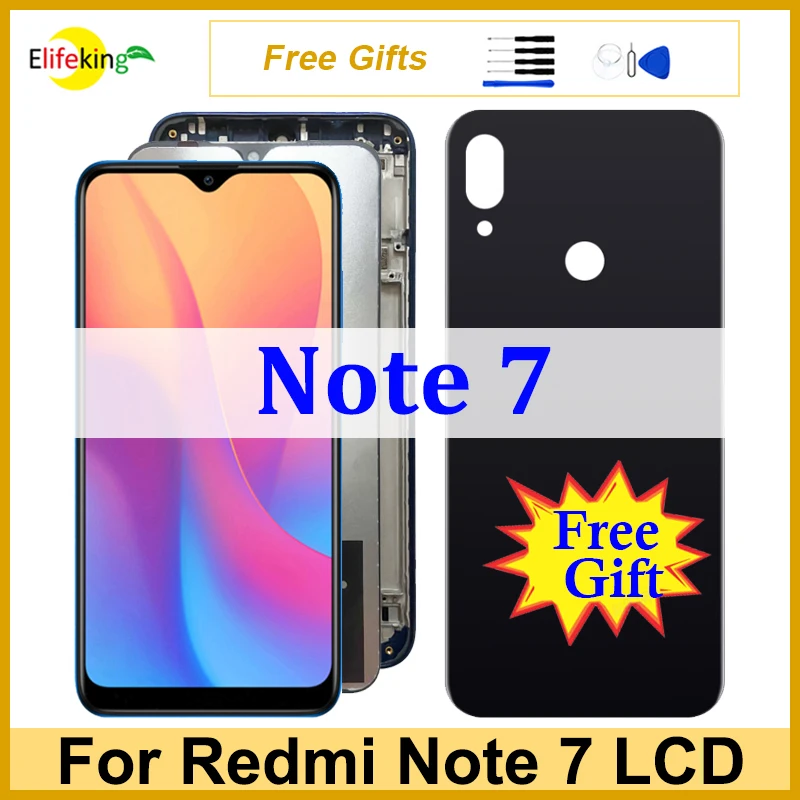 

6.3" Original Screen For Xiaomi Redmi Note 7 LCD Display Touch Screen With Frame M1901F7G M1901F7H M1901F7I Digitizer Replace