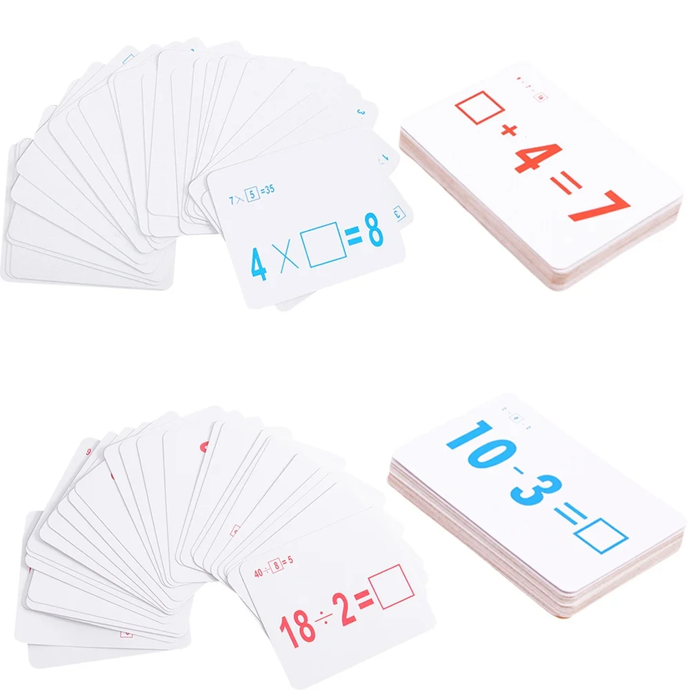 

108 Pcs Spanish Arithmetic Cards Number Educational Learning Pictures Safe Kids Teaching Puzzle Sudoku