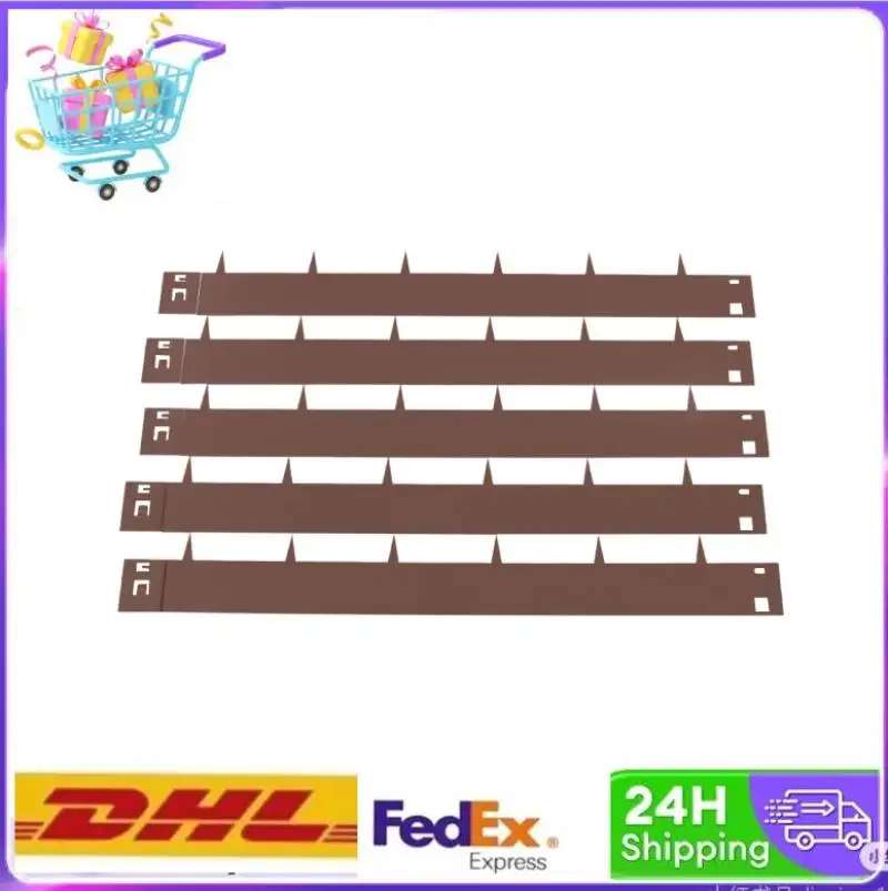 

﻿5PCS 3"X39" Brown Flexible Steel Landscape Border 16.25ft Length Landscaping Metal Edging Lawn Edge for Garden Yard Minimalist