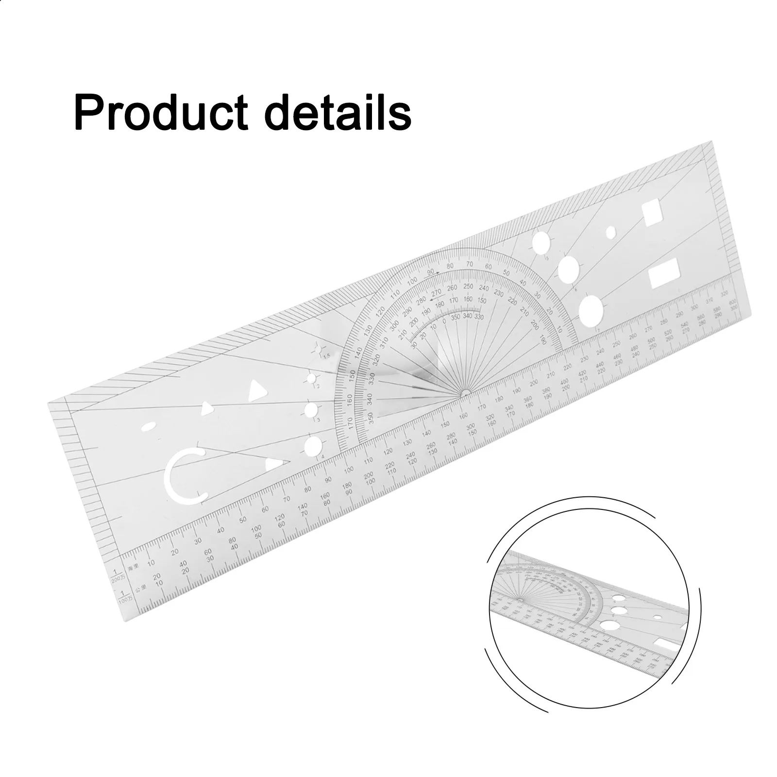 Navigational Plotting Tool for pilot Route Planning Tool for pilot Training Equipment Training Tool For Pilots Vector Ruler