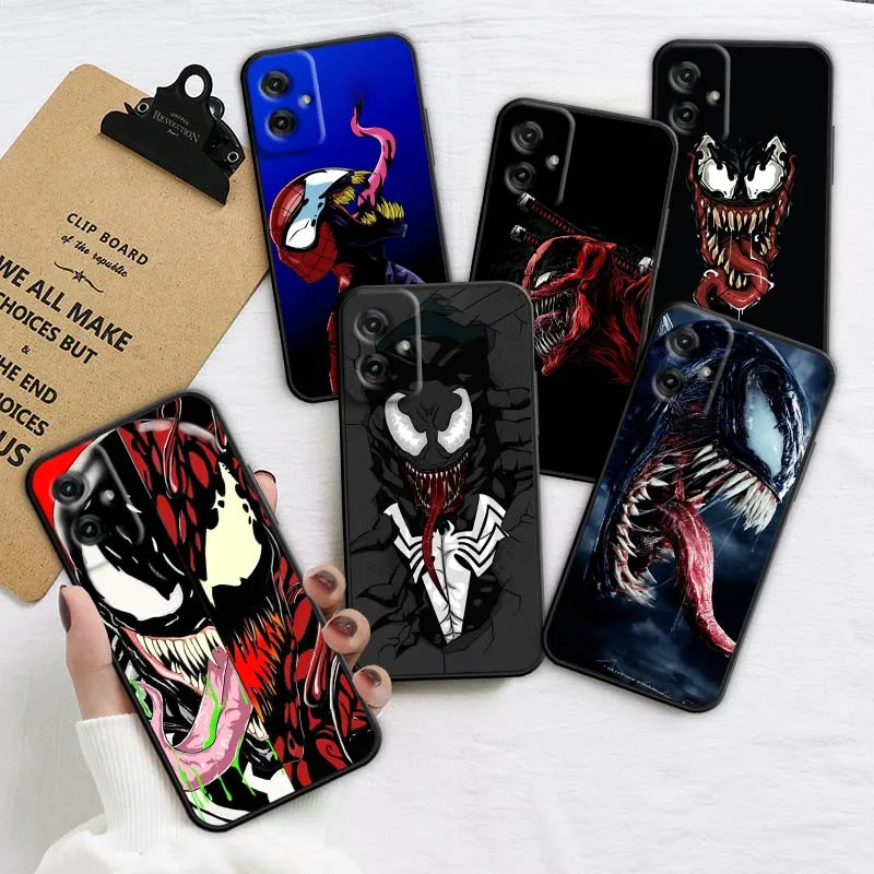 

Venom She-Spider Puma Phone Case For Motorola Moto Edge 50 40 30 X40 X30 E40 E32 E30 E22s E14 UW Pro 5G Liquid Phone Case