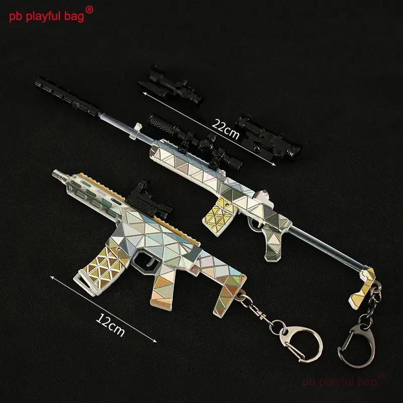 Mini Toy Gun Model Action Figures MINi14 CS Game Toys Kids Christmas gifts Gifts Creative Metal Keychain Decorative HG301