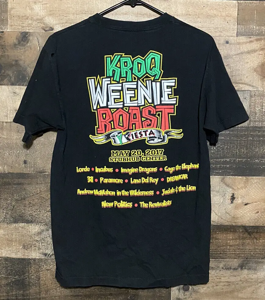 KROQ 2017 Weenie Roast Movie T-Shirt Size Medium Lorde Lana Del Rey