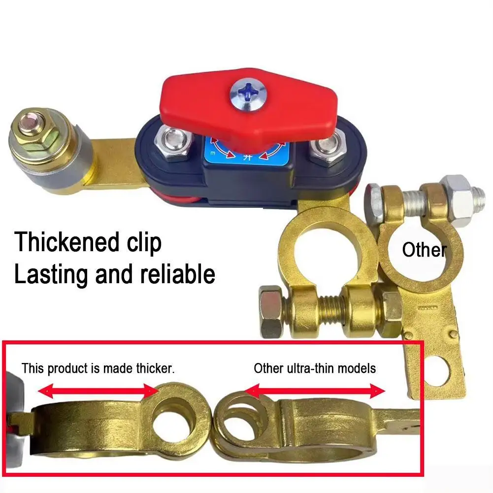 

Car Battery Disconnect Switch Double-sided Rotate Disconnect Switch ﻿Anti-Power Off Leakage Circuit Breaker Automatic Protector