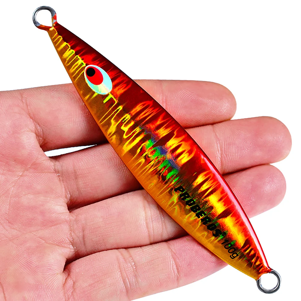 

PROBEROS 1pcs Fishing Lures Long Cast Wobbler Trout Bass Bait Artificial Hard Baits Metal Jigs Saltwater Freshwater Swimbait