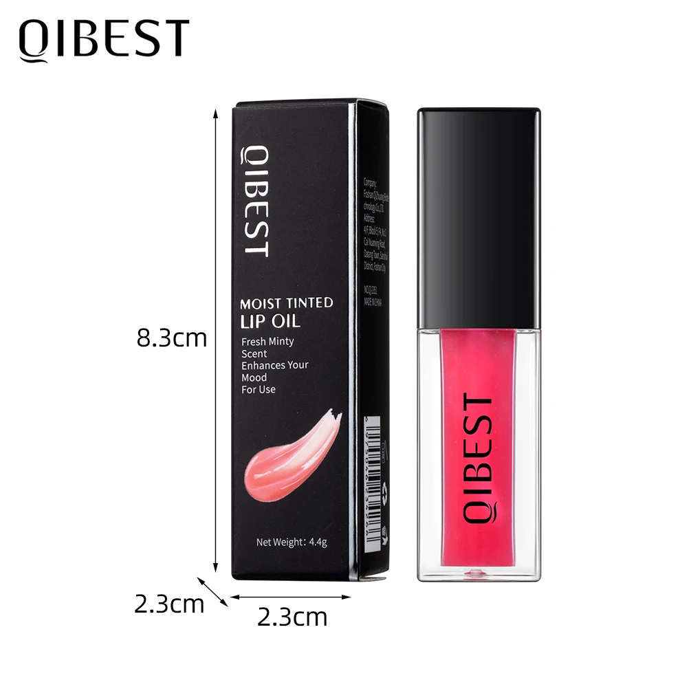 QIBEST シャインリップグロス グリッターリキッドリップスティック ロングラスティング セクシーレッドリップティント ミラーリップグロス レディースメイクアップ リップグレイズ