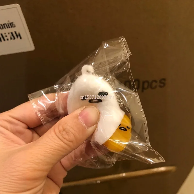 Kawaii Mini Cartoon Egg Yolk Brother Pinch Squeeze Squishy Toy Table Ornament Keychain Pendant Fingertip Toy Adult Kids Gifts