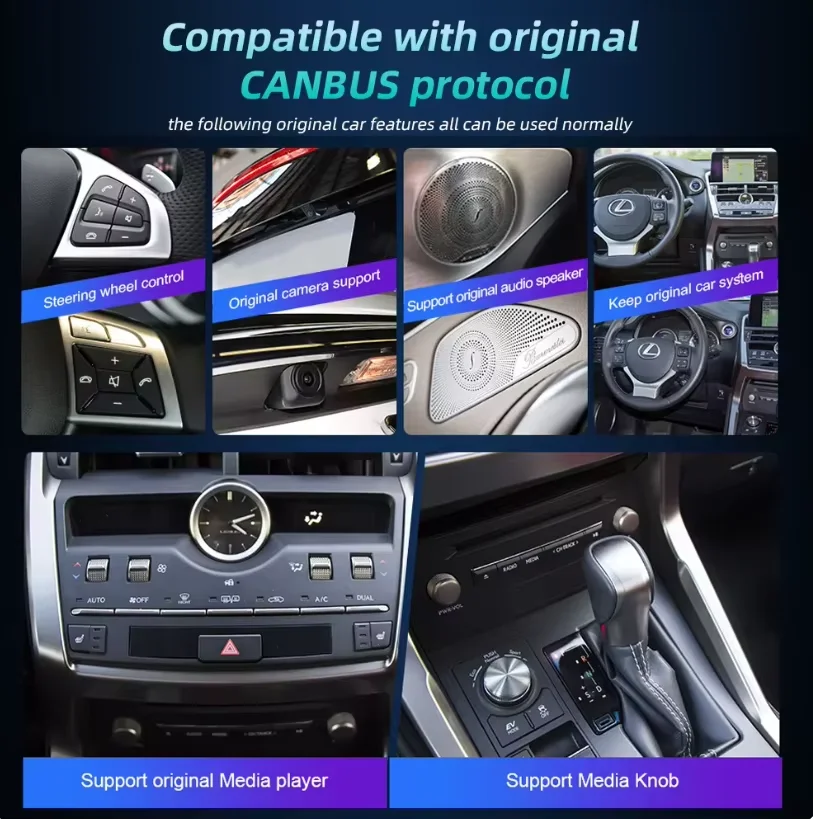 12.3 Inch Android 14 CarPlay Auto Car Radio For Lexus GS 2013-2019 Car Multimedia Navigation GPS DSP 4G WiFi