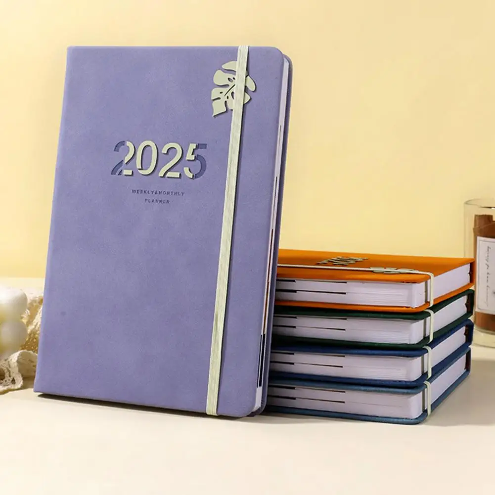 Mensile View Planner rilegato a spirale A5 mensile Planner Notebook carta spessa senza inchiostro sanguinamento diario giornaliero calendario forniture per ufficio