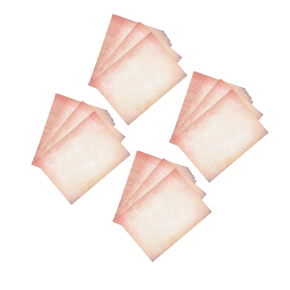 

60 Pcs Vintage Stationery Decor Decorative Printer Paper Retro Certificate Diy