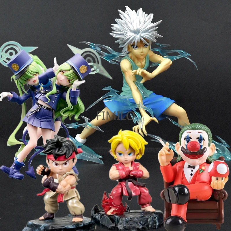 

Anime Godfather Mario Figure Joker Statue Ken Masters Dolls Street Fighter Ryu Figures Blue Archive Hikari & Nozomi Figurine Toy