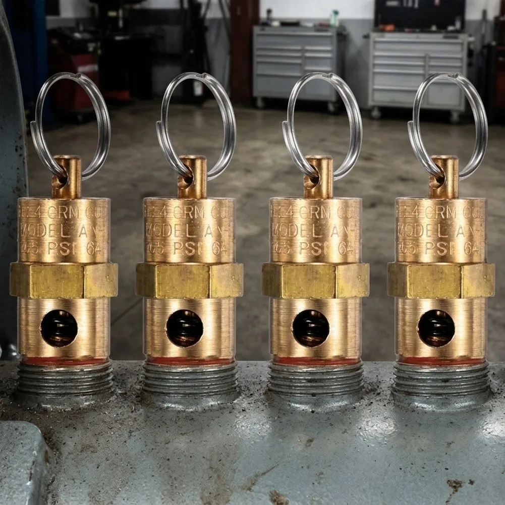 4pcs 1/4NPT Air Compressor Pressure Relief Safety Valve Automatic for exhaust Control Valve For Models