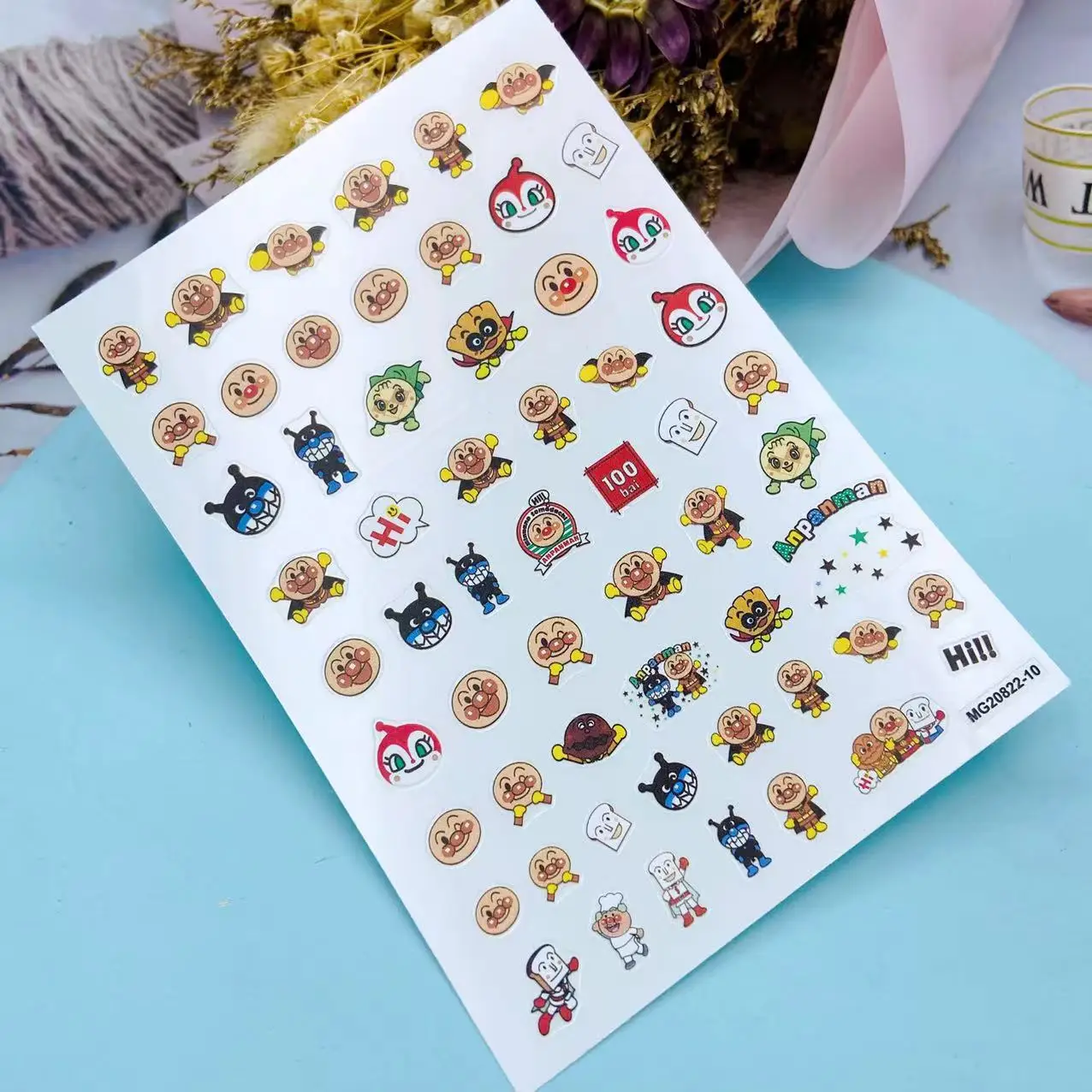 Fashion New Design Carton Characters Nail Stickers DIY Japanese Style Back Glue Dry Nail Decals Nail Art Manicure Nail Decors