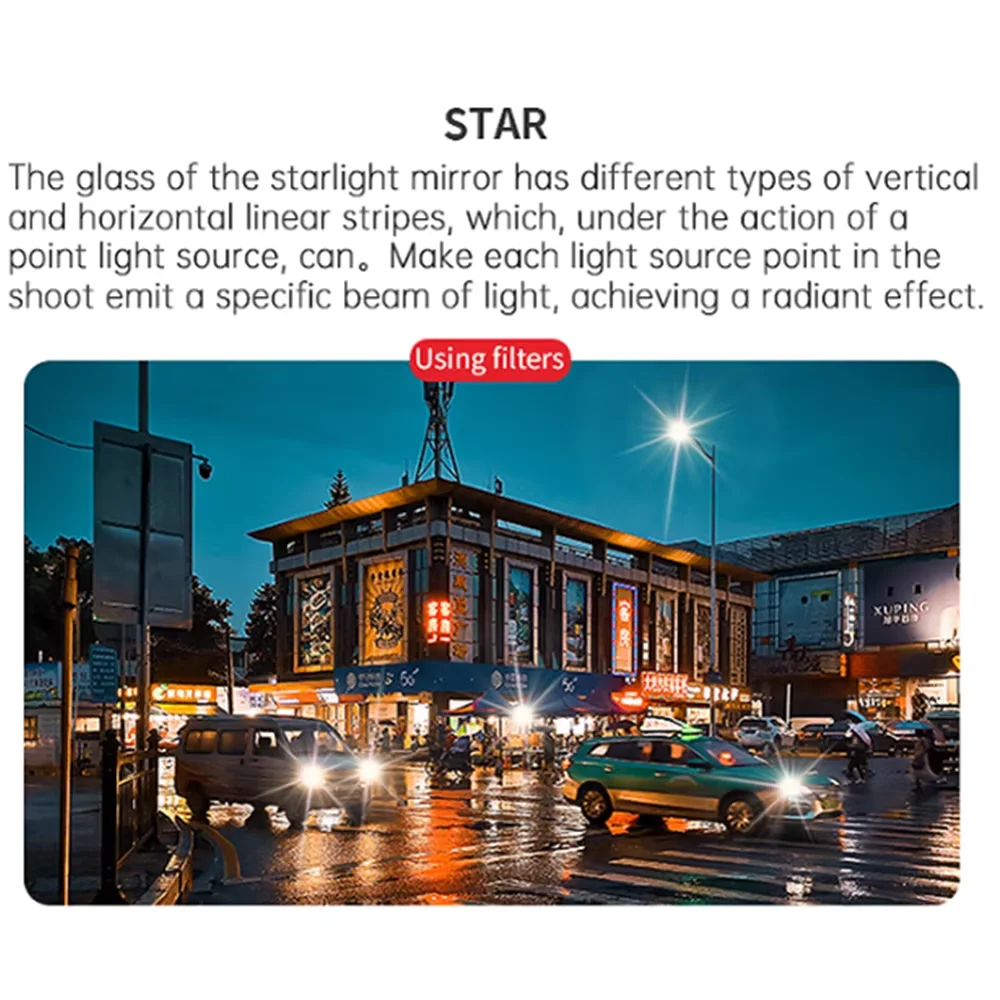 Neo vidro uv cpl estrela noite raia azul 1/4 preto névoa lente filtro protetor tampa para dji neo drone vlog câmera