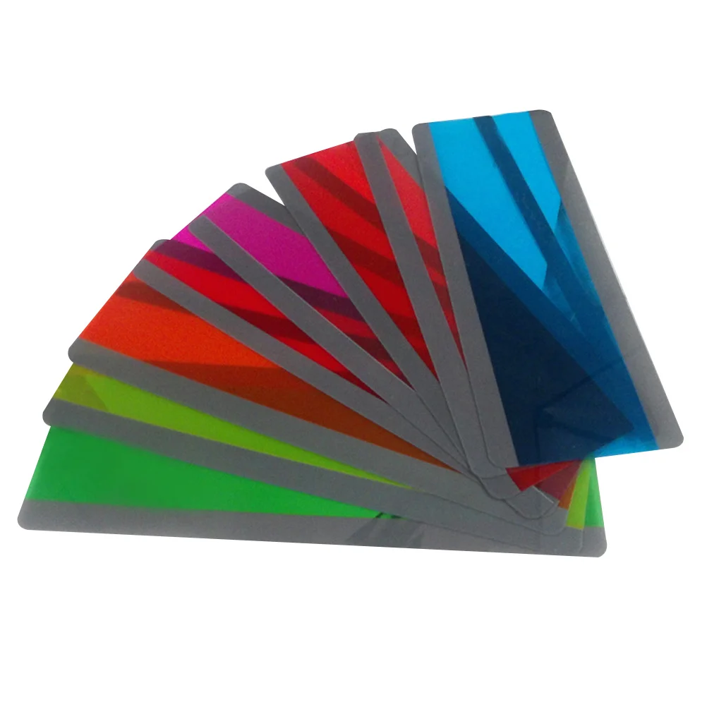 6Pcs PVC Bookmarks Transparent Waterproof Creative Bookmark for Decor Premium Material Book Accessory Large Size Elegant Design