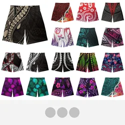 Polynesian Tribal Fijian Totem Tattoo Fiji Prints Summer High Quality Men's Casual Beach Shorts Brand Shorts Basketball Shorts