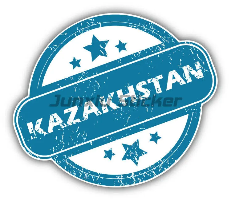 Kazakhstan Flag Bumper Window Decals Vinyl Sticker Bicycle Accessories Wall Stickers Rooms Truck Stickers Motorcycle Decals