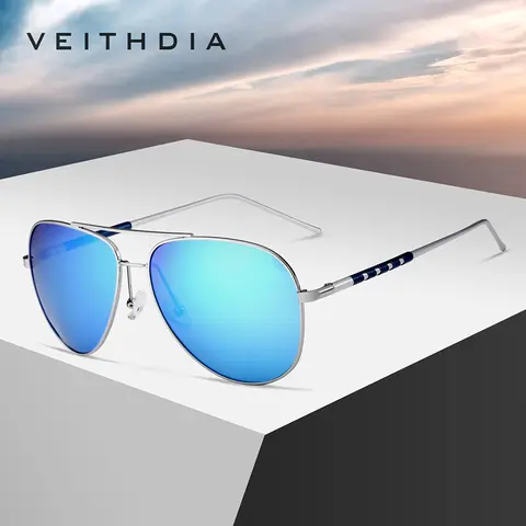 VEITHDIA Polarized UV400 Protection Sunglasses Men's Brand Designer Fashion Classic Outdoor Driving Sun Glasses For Male V2839