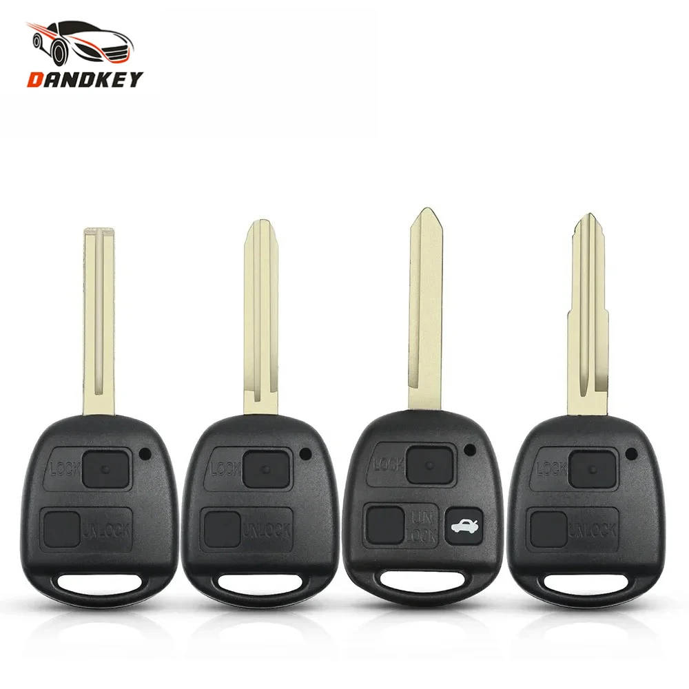 

Dandkey 10 шт. TOY43 TOY47 TOY48 чехол для дистанционного ключа с 3-кнопочной накладкой для Toyota Celica Avensis RAV4 Prado Camry Corolla YARIS