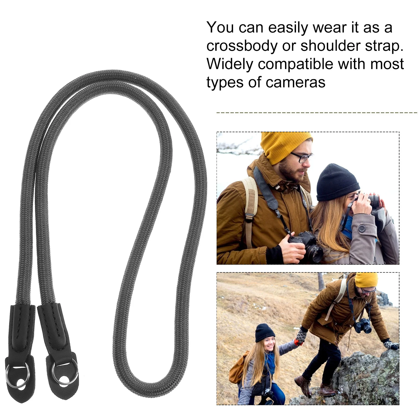 

Camera Neck Strap Soft Shoulder Strap Wide Compatible for Dslr Cameras Crossbody Sling Photography Accessories
