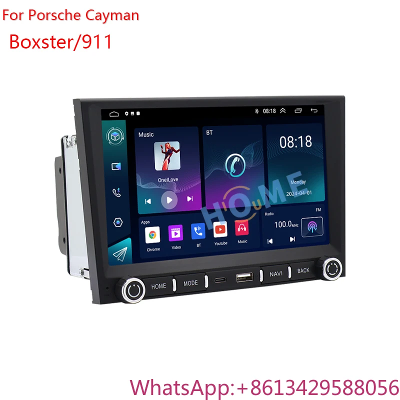 

Navi Carplay Auto for Porsche Boxster 911 Cayman 2004 - 2012 Android 13 Car Radio Stereo Multimedia Video Universal Player