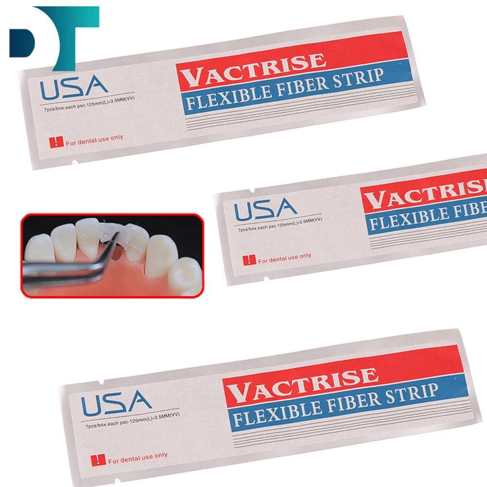 

Dental Glass Fiber Band Flexible Fiber Strip Band Retainer Material USA Glass Splint Loose Tooth Fixation Strip Light Cure