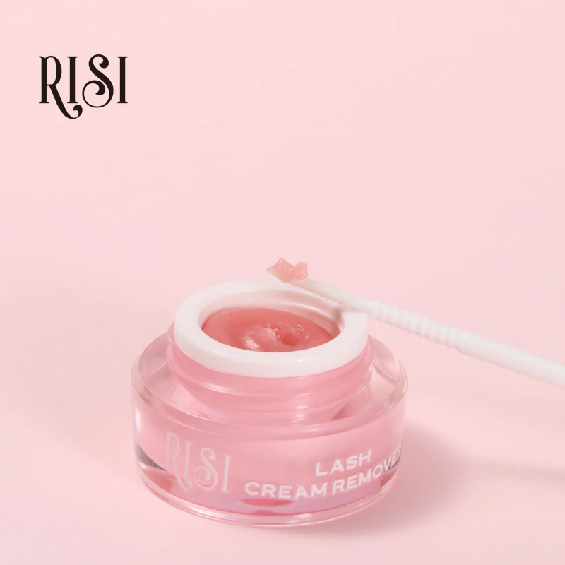 Free RISI Rose 5g Eyelash Extension Glue Remover Cream For Lash Extensions Cream Remover False Eyelash Glue Remover Makeup Tool