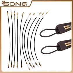 5pcs violin Steel wire/Nylon Tailgut  4/4 3/4 1/2 1/4 1/8 Tailcord Gut Cord Violin Nylon End Rope Tail,violin Parts accessories