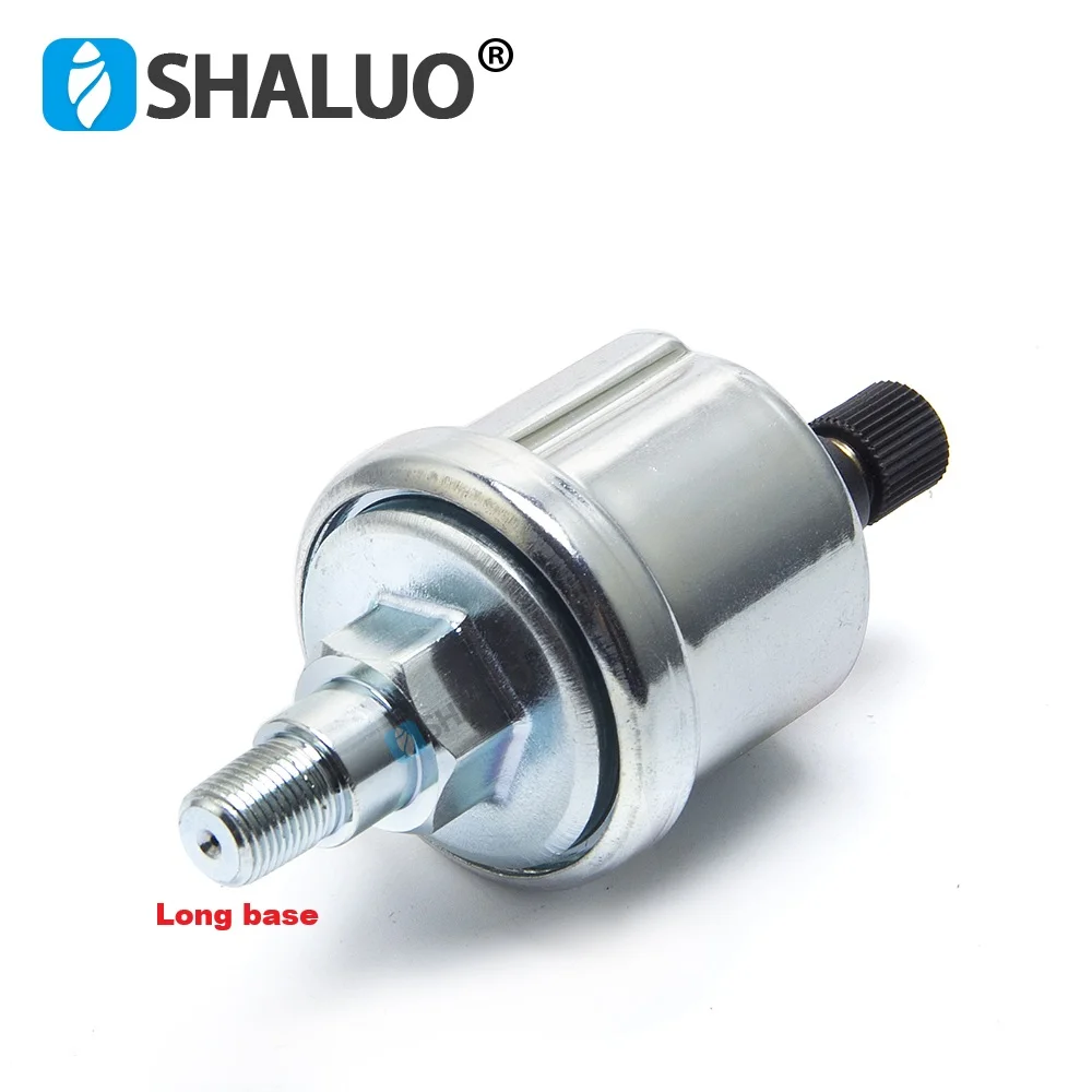 Long Based Universal Oil Pressure Sensor 0 to 10 Bars 1/8NPT Diesel Engine Pressure Sensor Plug Stainless Crew Generator Parts