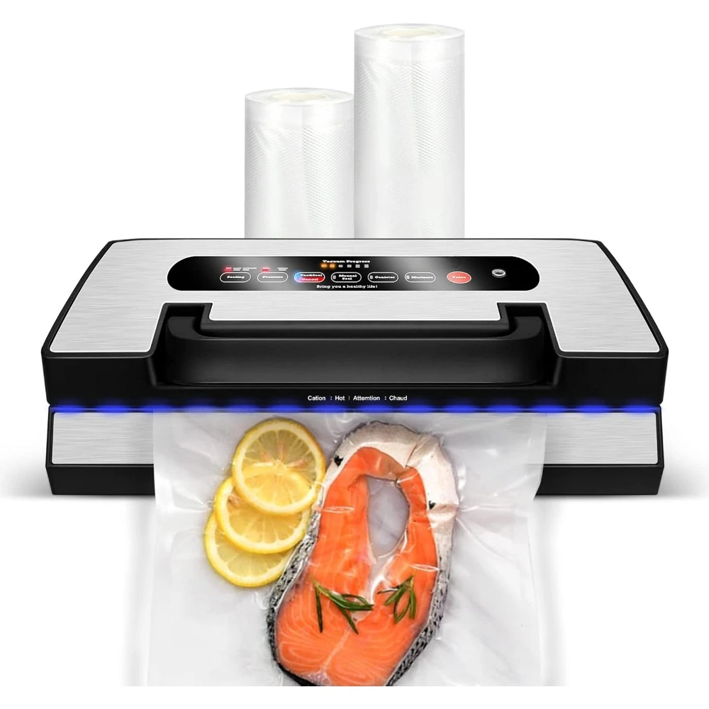 

Automatic Vacuum Sealer Machine, 90kPa Multifunction Commercial Vacuum Food Sealer For Food Preservation, Dry & Moist & Food