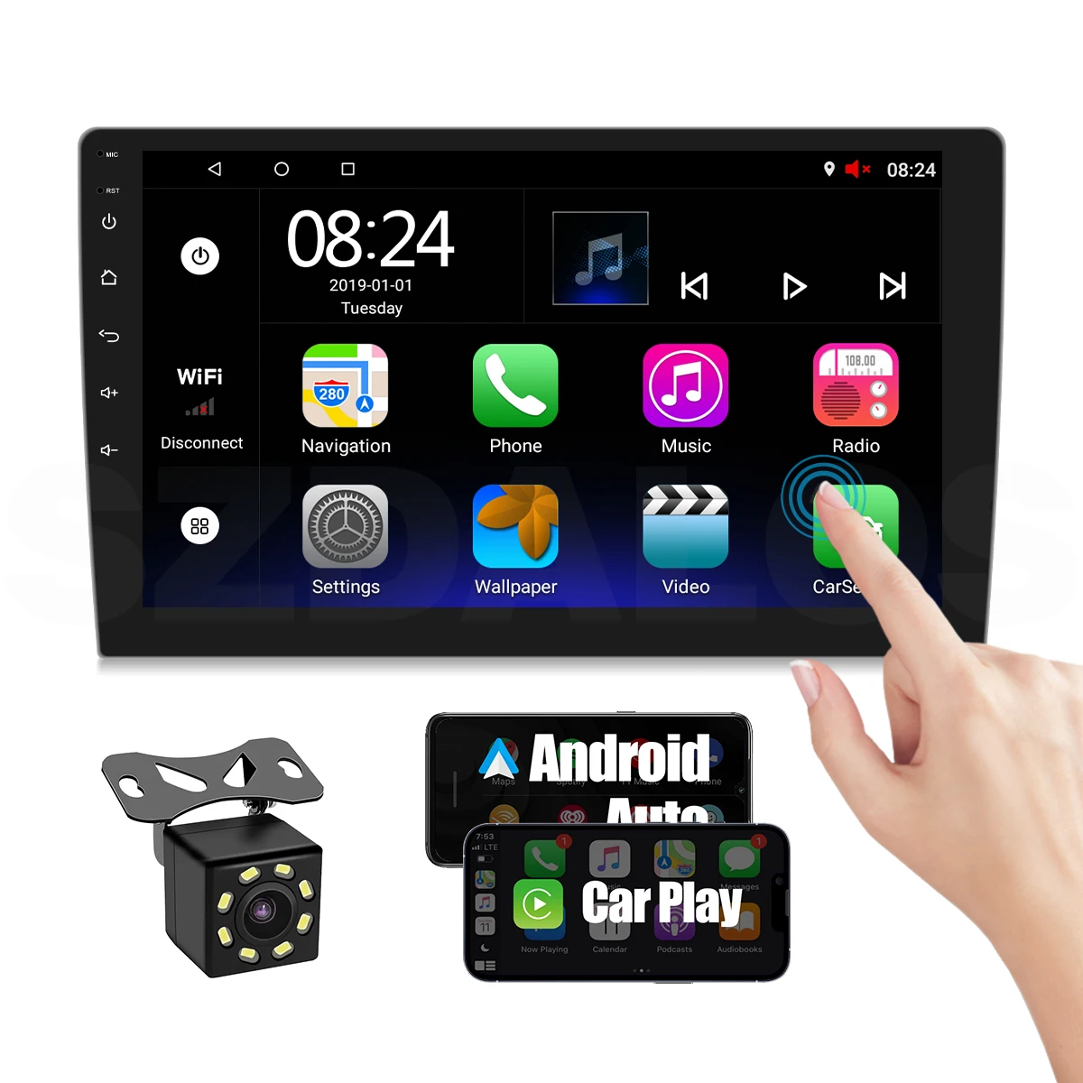 

Car Accessories Electronics 4+64 G IPS Screen 2 Din Android Car Radio for Universal Vehicle