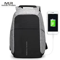 Mark Ryden 15inch Laptop Backpacks For Teenager Multifunction USB charging Men  Fashion Male Mochila Travel backpack anti thief