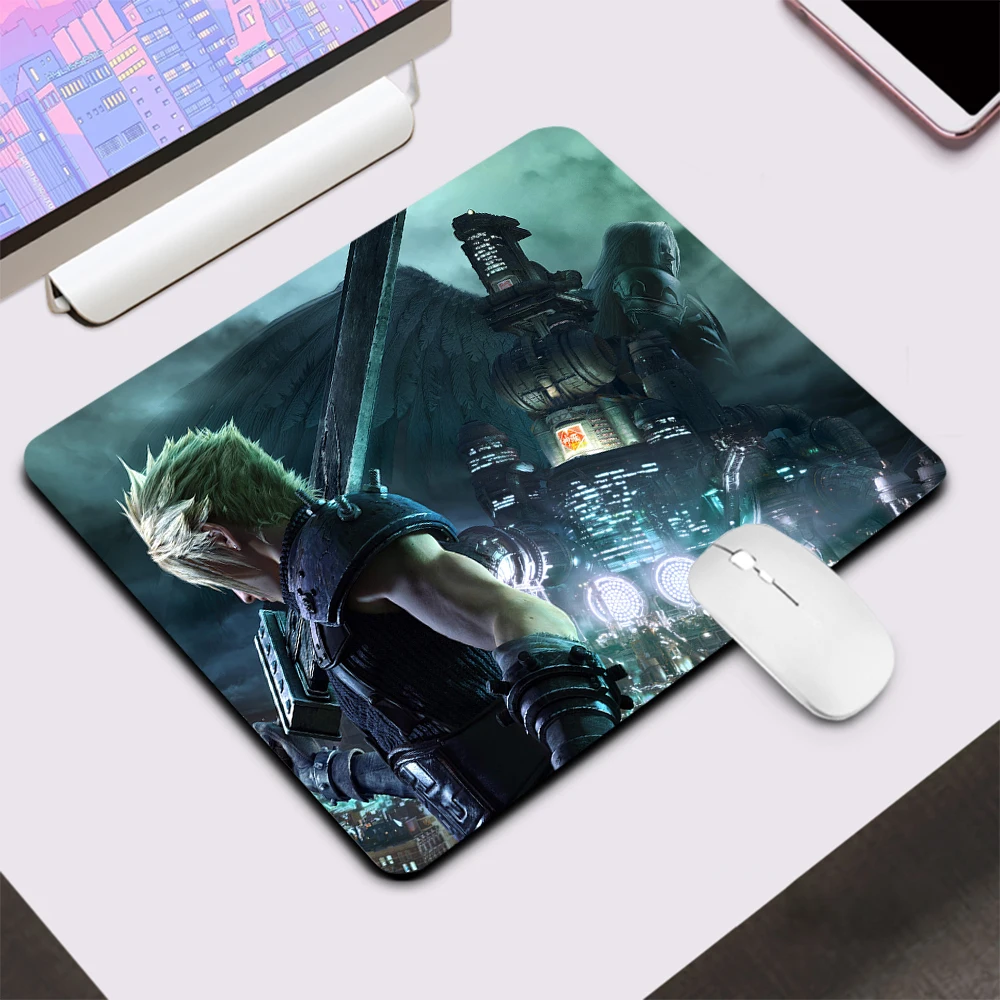 Final Fantasy 7 Small Gaming Mouse Pad Computer Office Mousepad Keyboard Pad Desk Mat PC Gamer Mouse Mat XXL Laptop Mausepad