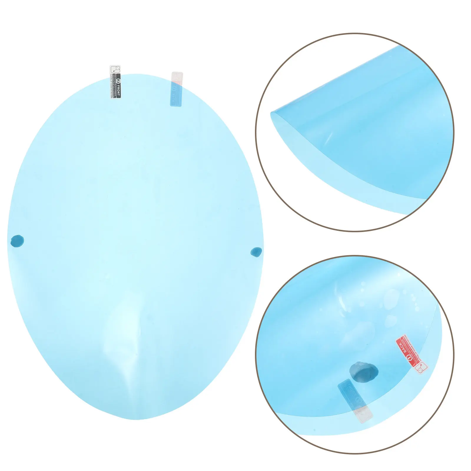 Bathroom Mirror Fog Film 11.4x8.6 Anti-Fog Waterproof Defogging Sticker Shower Glass Vanity Film Fogless Mirror Protector