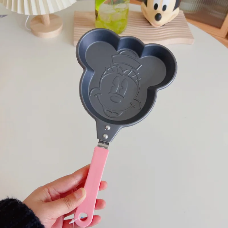 Disney Mickey Frying Pan Cartoon Minnie Kitchen Tools Kid Egg Omelette Mold Non-Stick Frying Pan Stitch Frying Pan Pancake Maker