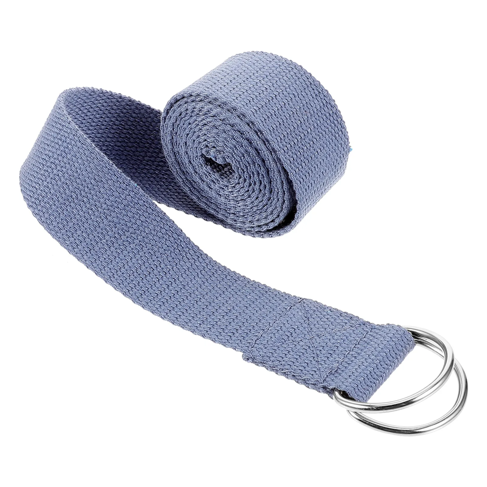 

Yoga Stretching Strap 175CM Blue Polyester Cotton Inelastic B for Fitness Gymnastics Accessories Reusable Exercise Straps