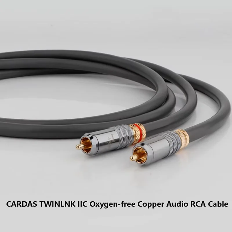 CARDAS TWINLNK IIC Бескислородная медь Аудиокабель RCA Двойной Lotus 2RCA штекер на 2RCA штекер Сигнальный соединительный кабель