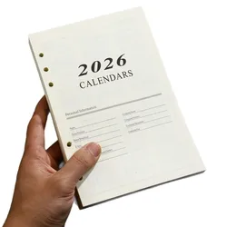 2026 A5 Agenda Daily Plannerr English Planner English Notebook Daily To Do List Loose-leaf Stationary