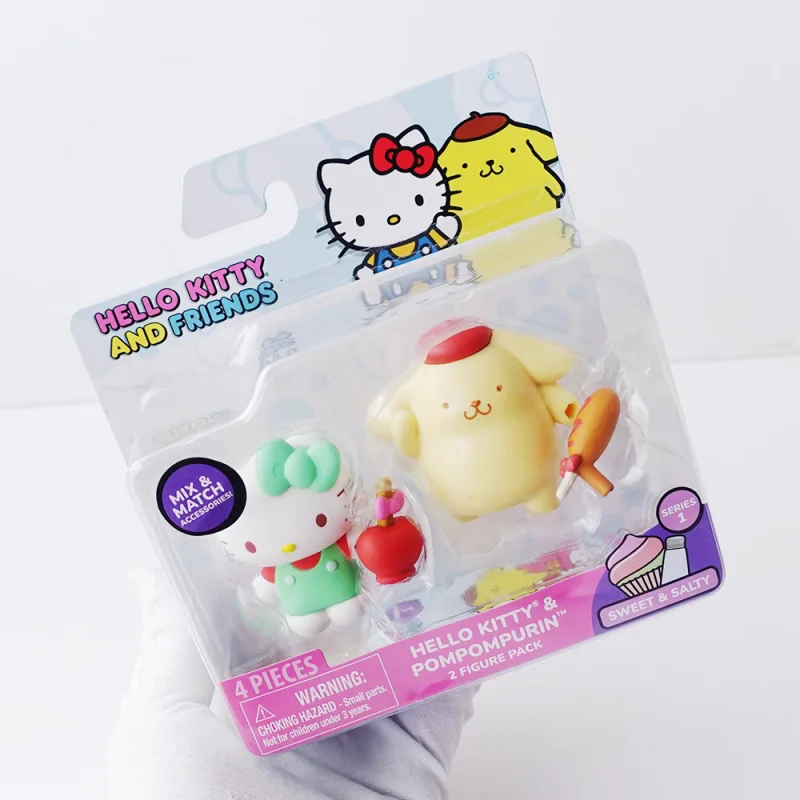 Sanrio Hello Kitty And Friends Series Pompompurin Kuromi Фигурка Игрушки Украсьте подарки для детей