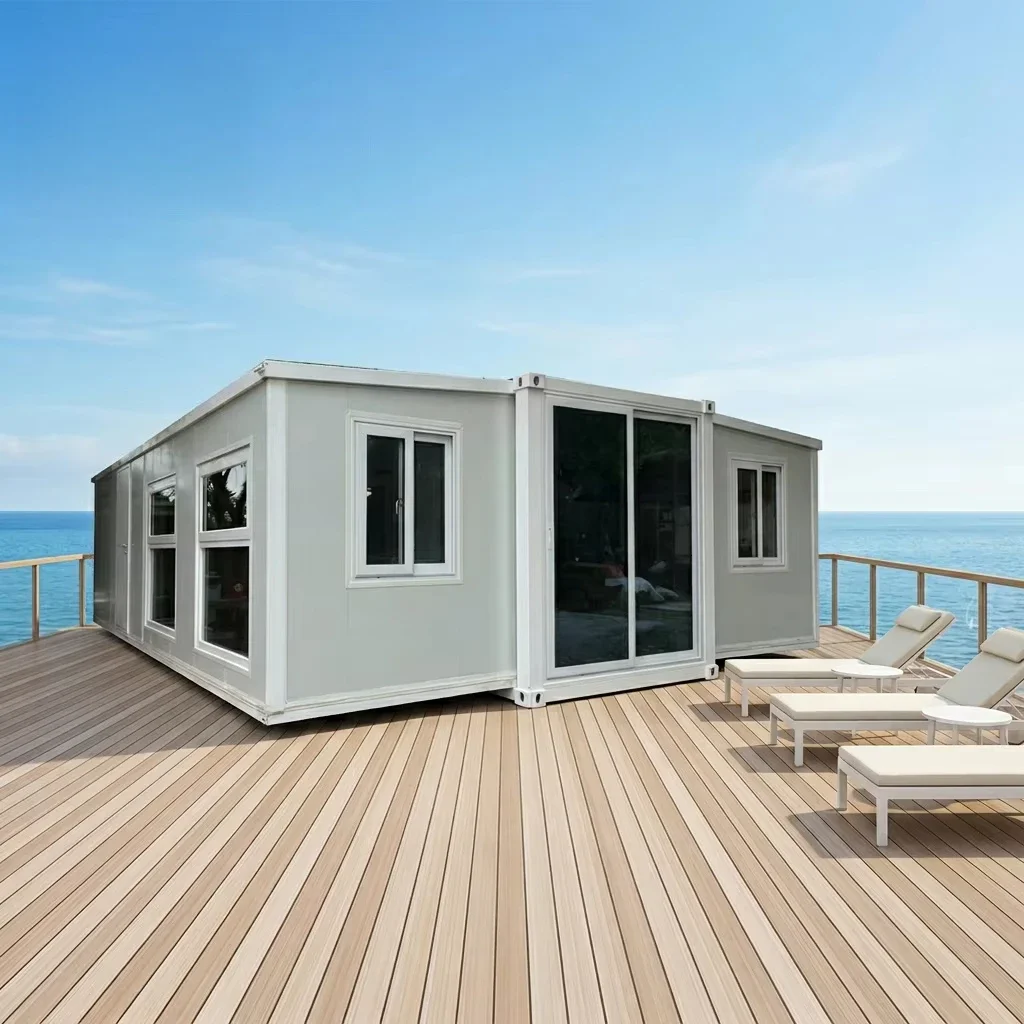 Customizable Breathable Anti-Corrosion Modern Minimalist Expandable Container House for Engineering Camps Temporary Housing