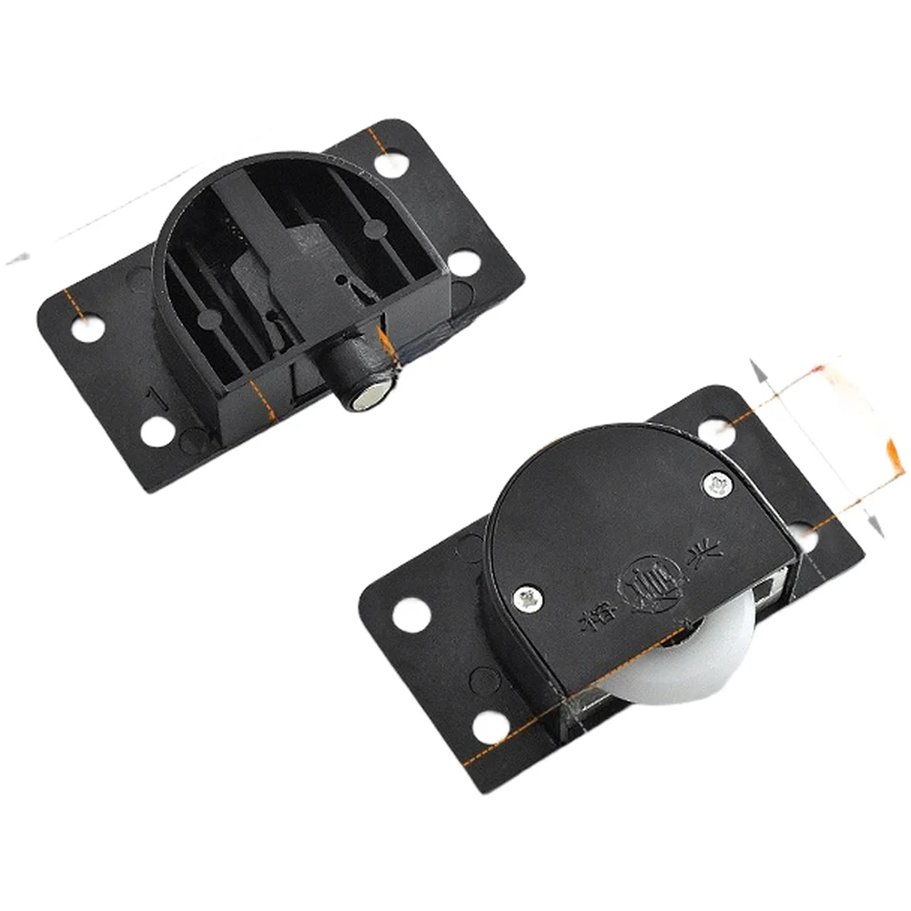Adjustable Height Sliding Door Wheel for Wardrobe and Cabinet Doors Silent Bearing Design Plastic Stainless Steel Build
