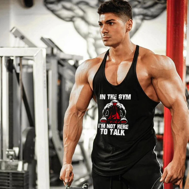

Gym Fitness Suspenders Shirts Men Casual Sleeveless Vests Summer Breathable Cotton Y-back Tank Tops Bodybuilding Muscle Clothing
