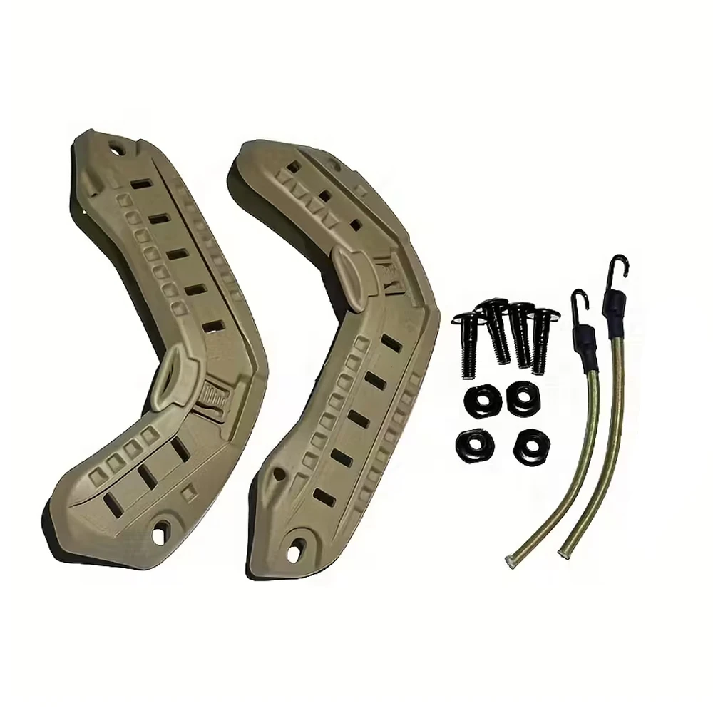 Tactical Helmet Rail Mount Accessory Side Rails Kit for High Cut Fast Helmet with Screws