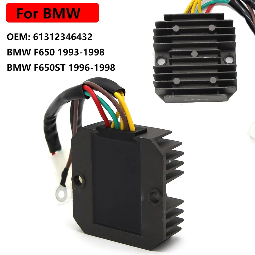 

Мотоциклетный регулятор напряжения Выпрямитель для BMW F650 1993 1994 1995 1996 1997 1998 F650ST 1996 1997 1998 61312346432 высокое качество