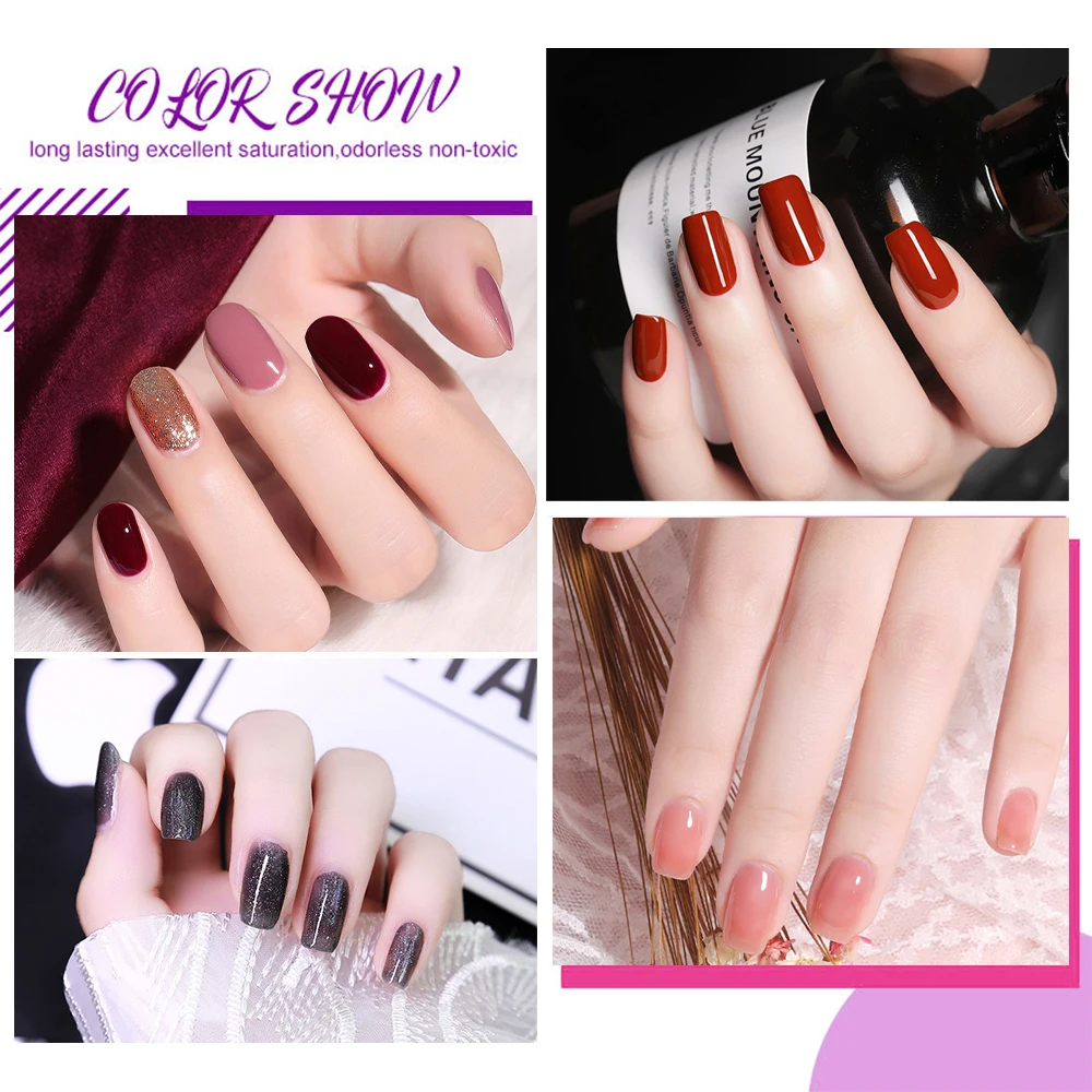 Zestaw do manicure żelowego 21 szt. 8ML Brokatowy lakier do paznokci dla początkujących, do salonu i domu, profesjonalny zestaw do samodzielnego zdobienia paznokci.
