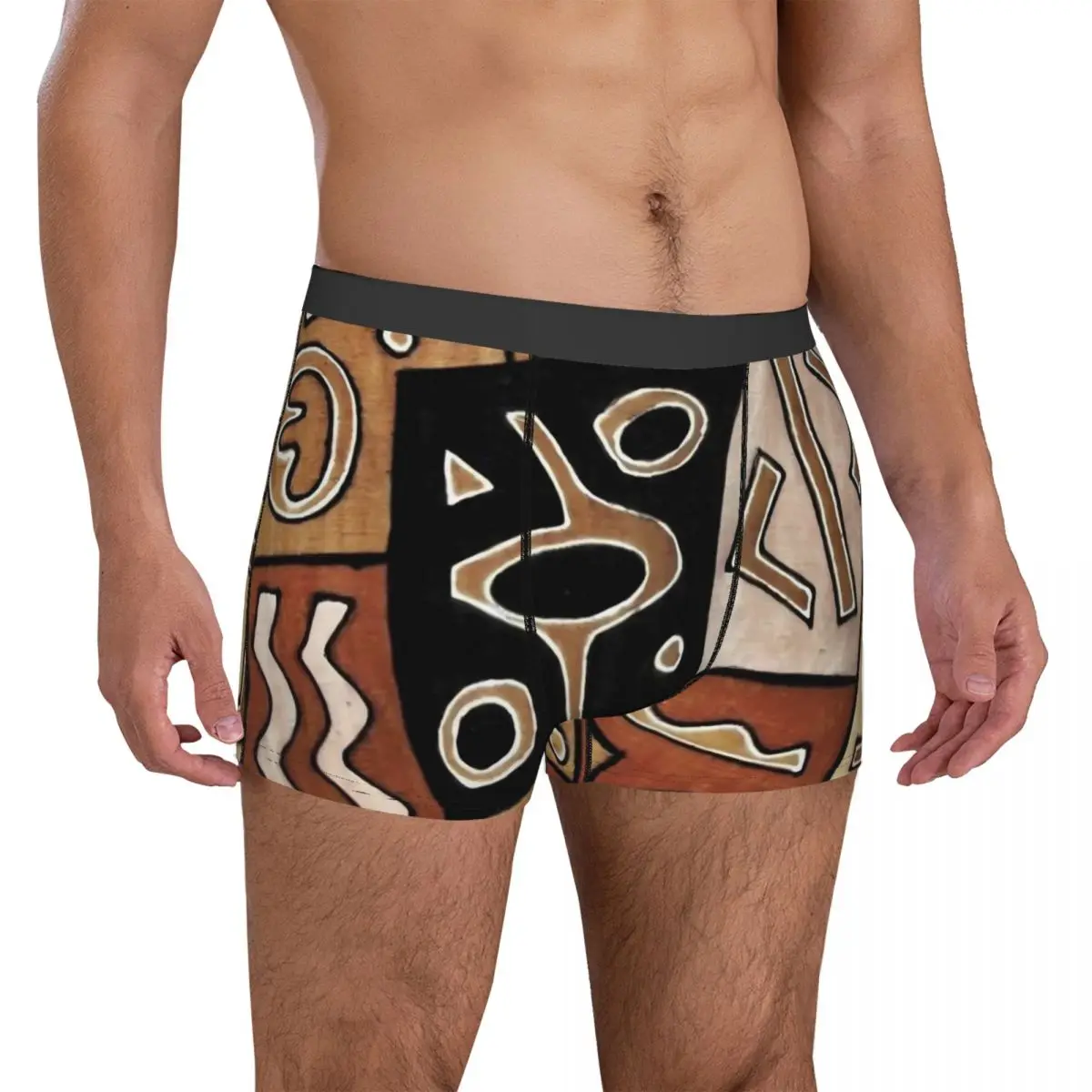 Tribal Print Underwear African Ethnic Print Boxershorts Trenky Man Panties Elastic Shorts Briefs Birthday Gift