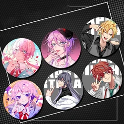 Anime Hypnosis Microphone Brooches Cartoon Figure Amemura Ramuda Yumeno Gentarou Jakurai Jinguji Badge Brooch Jacket Pins Gifts