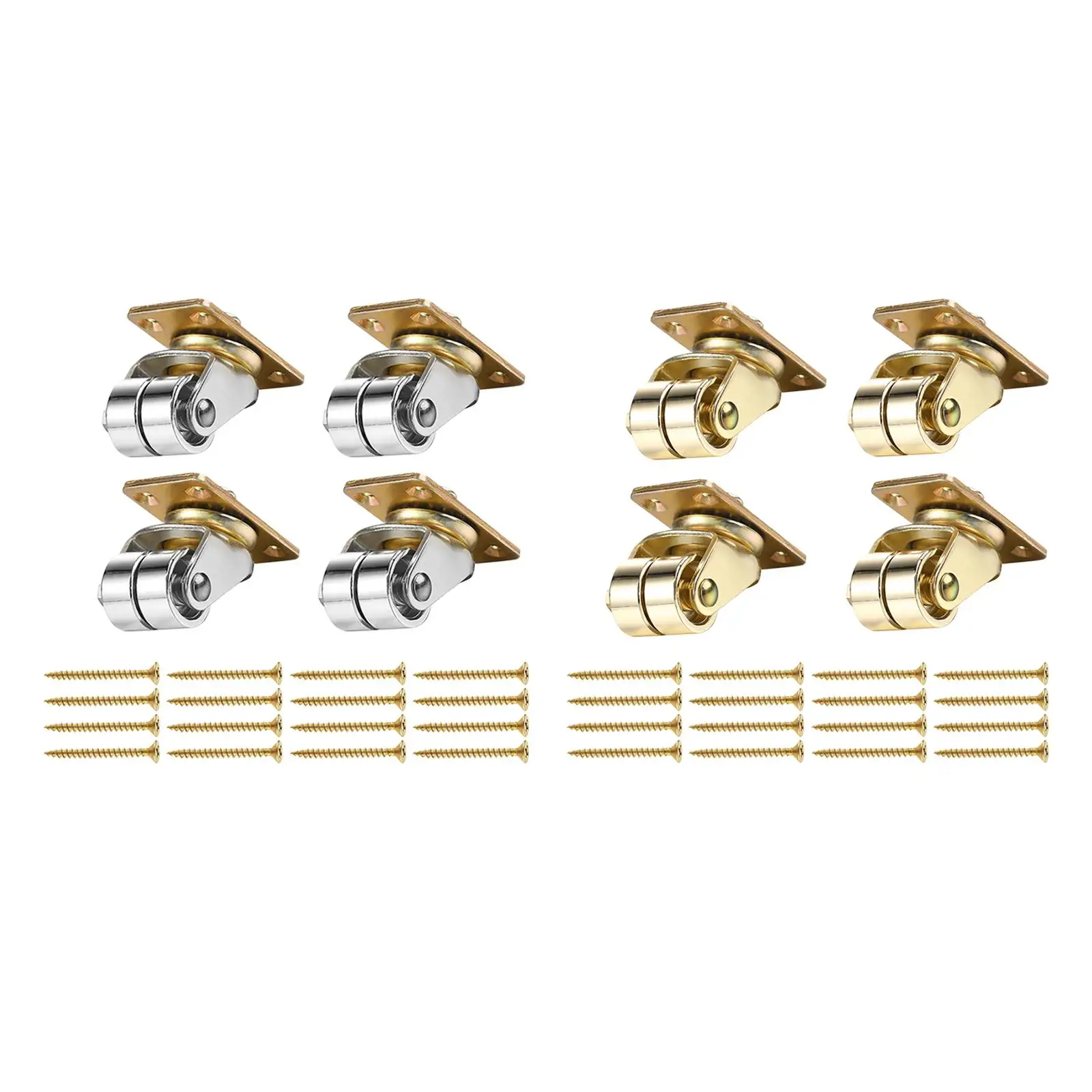 

4Pcs Upright Piano Metal Casters Piano Accessories Easy Installation 360 Degree